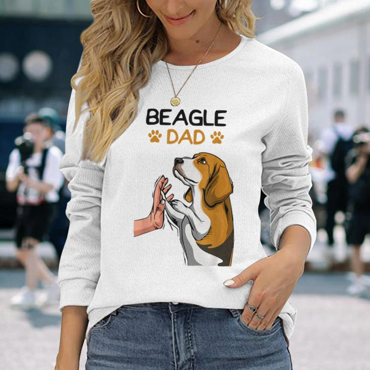 Beagle Dog Dad Langarmshirts Geschenke für Sie