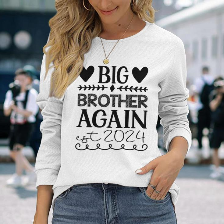 Beförderung Zum Big Brother Est 2024 Baby Unterwegs Langarmshirts Geschenke für Sie