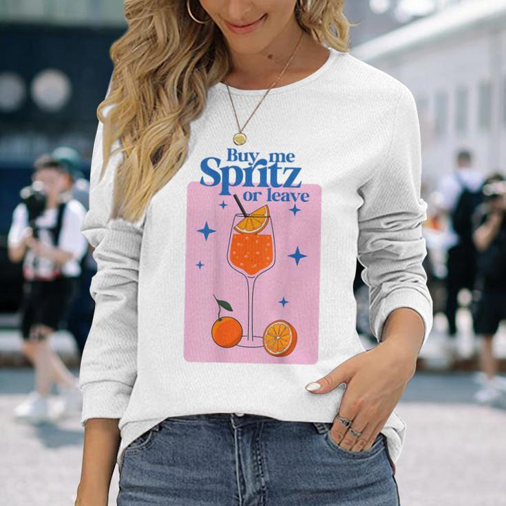 Buy Me Spritz Or Leave X Hallöchen Aperölchen Spritz Stars Langarmshirts Geschenke für Sie