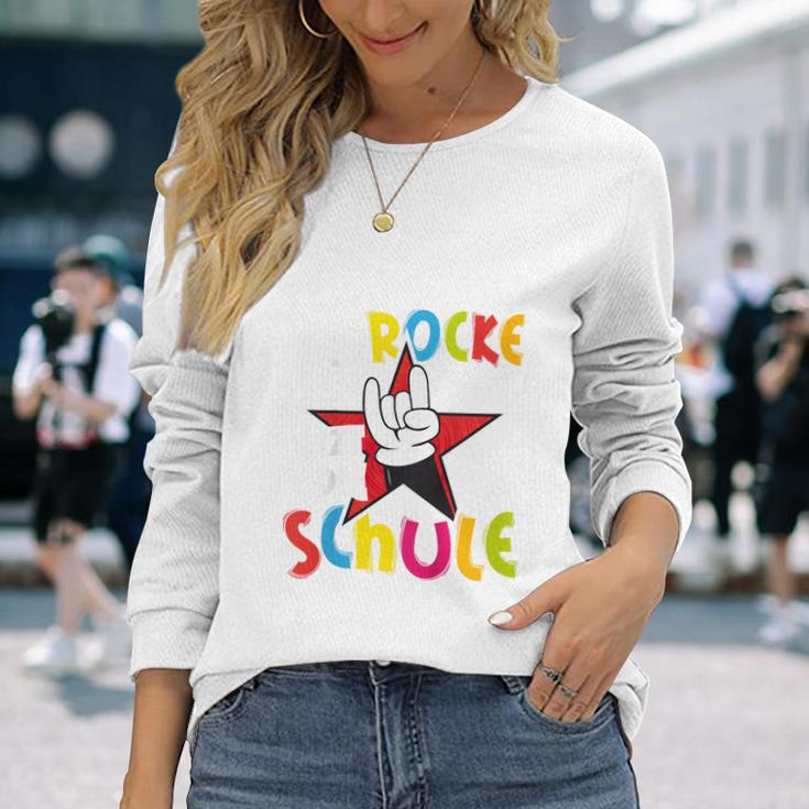 Children's First Day At School Ich Rocke Jetzt Die Schule Schulkind Langarmshirts Geschenke für Sie