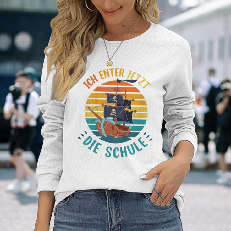 Children's School Child Cool Pirate Boys Ich Enter Jetzt Die School 80 Langarmshirts Geschenke für Sie