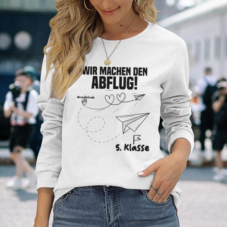 Children's Wir Machen Den Abflug 5 Klasse Graduation Primary 80 Langarmshirts Geschenke für Sie