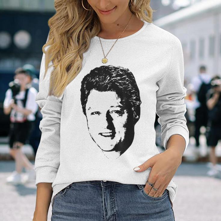 Democrat Bill President Clinton Winning Smile Long Sleeve T-Shirt Gifts for Her