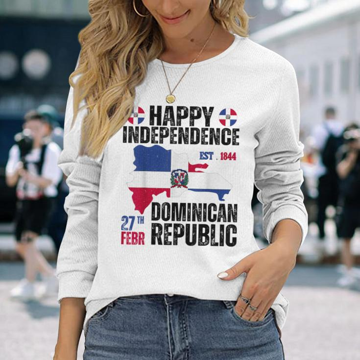 Dominican Independence Day Dominican Republic Celebration Long Sleeve T-Shirt Gifts for Her