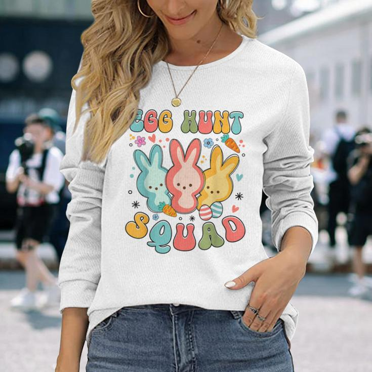 Egg Hunt Squad Hunting Season Easter Day Bunny Long Sleeve T-Shirt Gifts for Her
