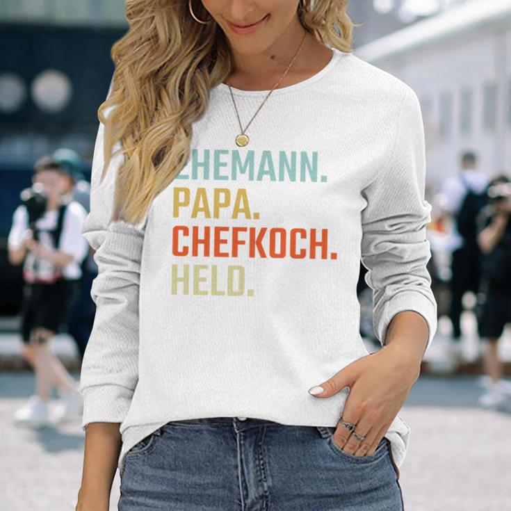 Ehemann Papa Chefkoch Held Geschenk Zumatertag Langarmshirts Geschenke für Sie