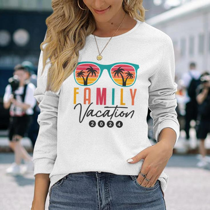 Family Vacation 2024 Beach Summer Reunion Matching Long Sleeve T-Shirt Gifts for Her
