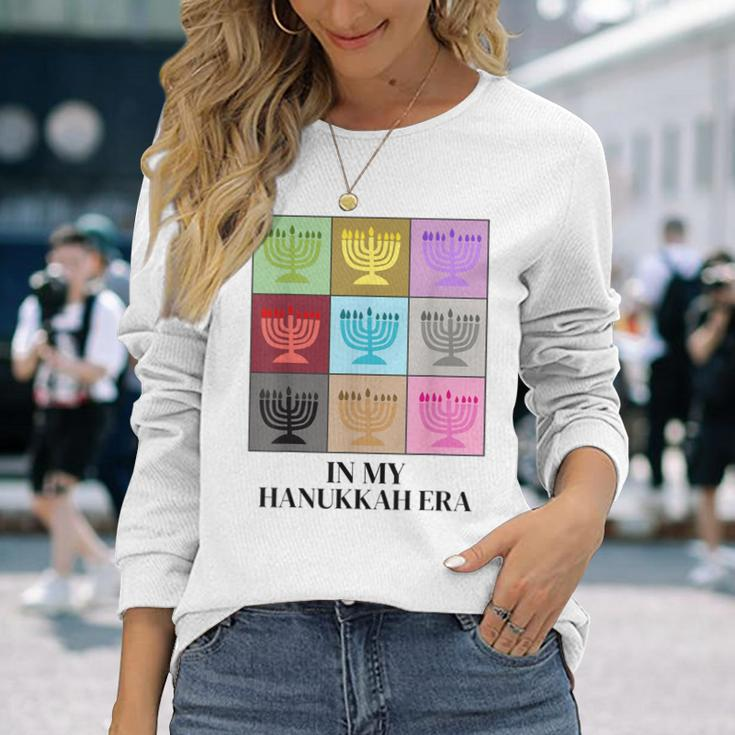 In My Hanukkah Era Ugly Jewish Xmas Christmas Hanukkah Long Sleeve T-Shirt Gifts for Her