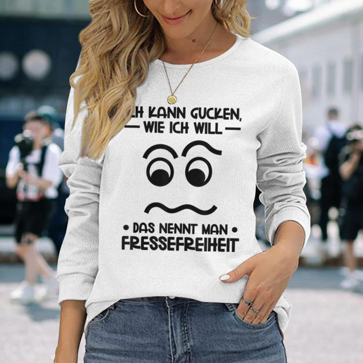 Ich Kann Gucken Wie Ich Will German Language Gray Langarmshirts Geschenke für Sie