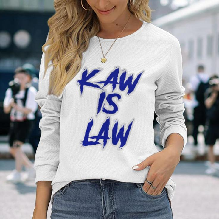 Kakaw Is Law Battlehawks St Louis Football Tailgate Long Sleeve T-Shirt Gifts for Her