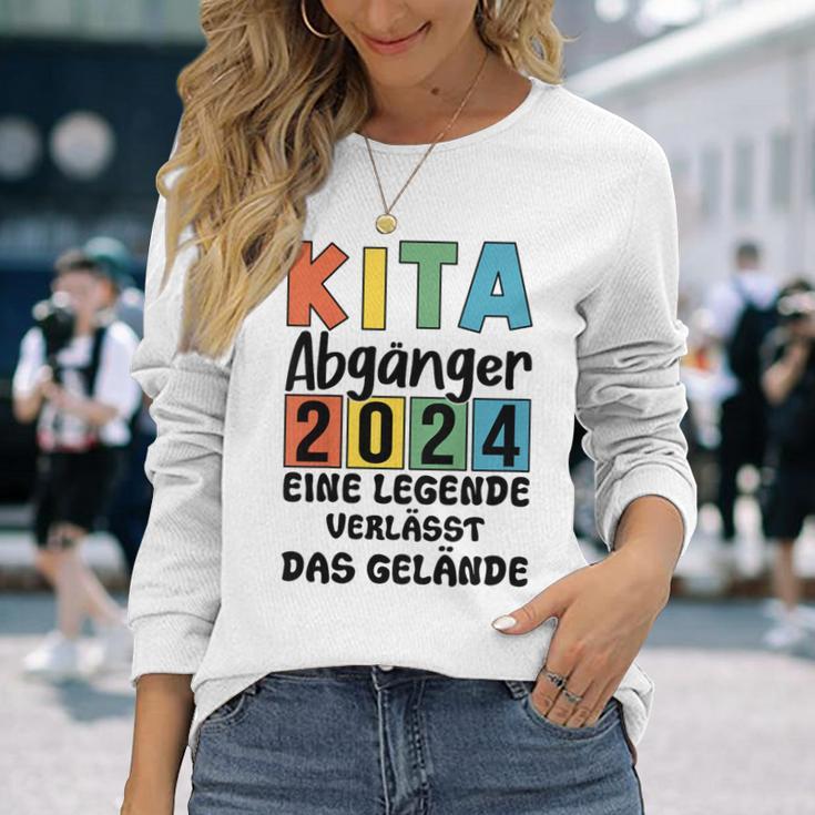 Kinder Kita Abgänger 2024 Schulkind Einschulung Schule Letzter Tag Langarmshirts Geschenke für Sie