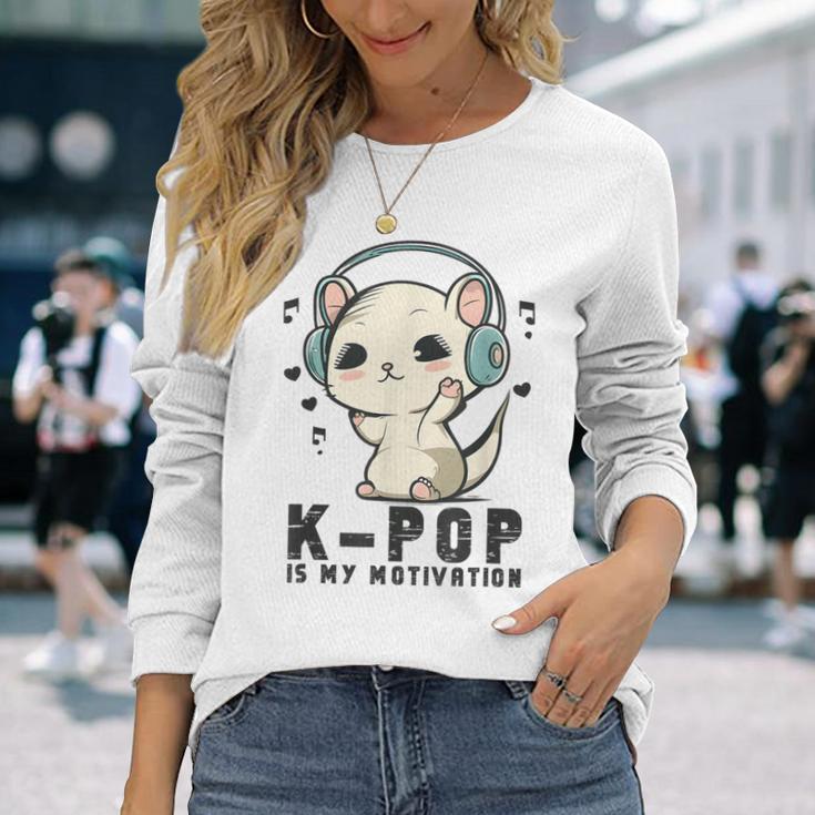 Kpop My Motivation Bias K Pop Ferret Merch K-Pop Merchandise Long Sleeve T-Shirt Gifts for Her