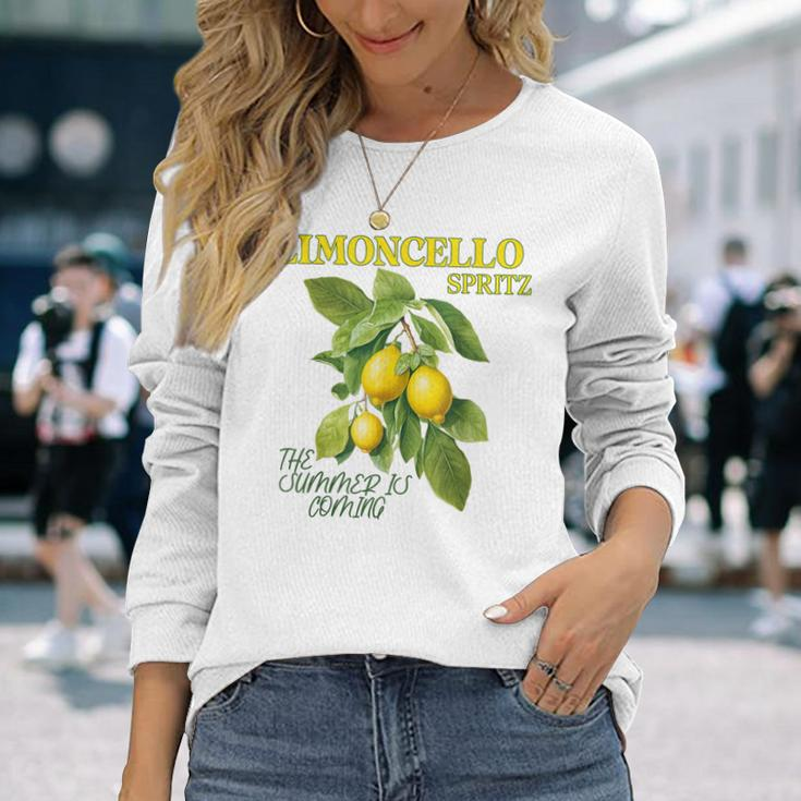 Limoncello Spritz X Lemons Liqueur Lemon Liqueur Lemon Fun Langarmshirts Geschenke für Sie