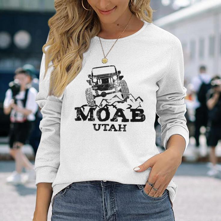 Moab Utah Off Roading 4X4 Souvenir Long Sleeve T-Shirt Gifts for Her