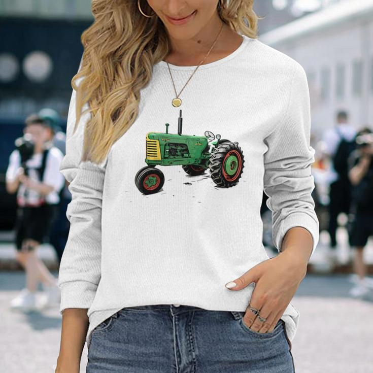 Old Oliver 88 Tractor Long Sleeve T-Shirt Gifts for Her