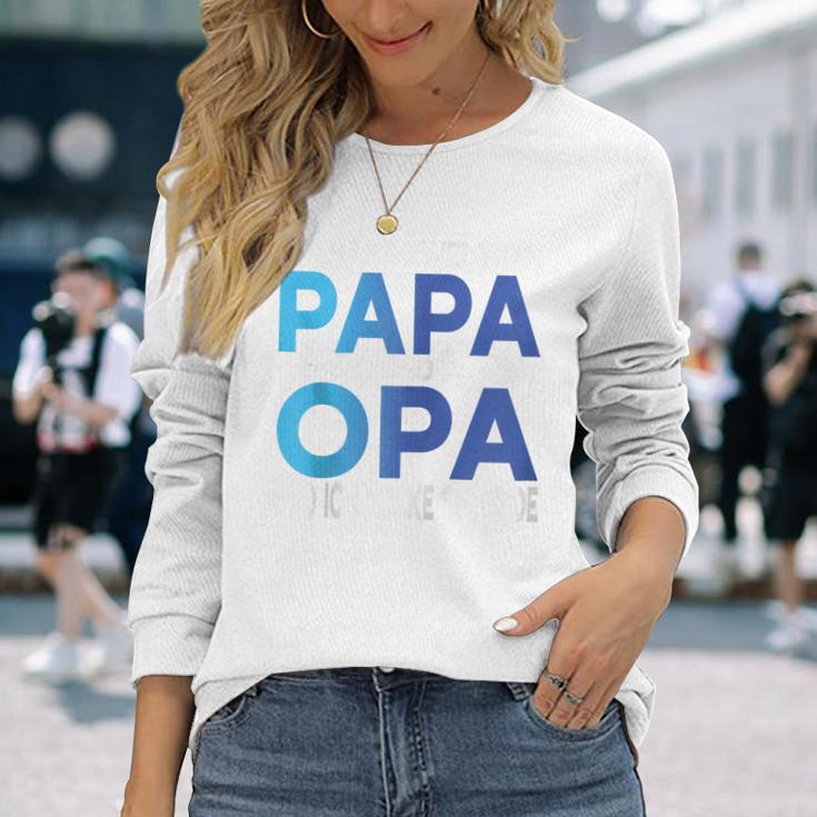 Opa Atertag Papa Spruch Grossvater Geschenk Kapuzenjacke Langarmshirts Geschenke für Sie