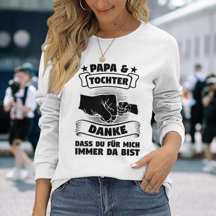 Papa & Tochter Danke Papa & Tochter Familie Langarmshirts Geschenke für Sie