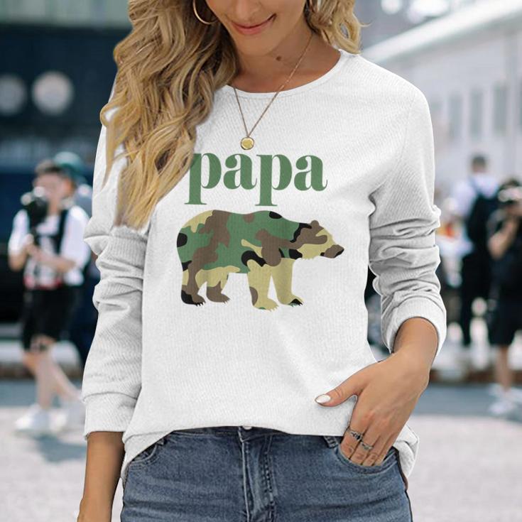 Papa Bär Camo Camo Papa Bär Passender Familienbär Raglan Langarmshirts Geschenke für Sie