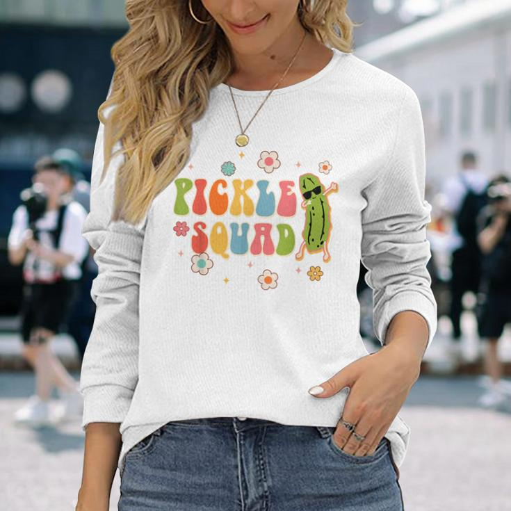 Pickle Squad Bridesmaid Bride Babe Bachelorette Matching Long Sleeve T-Shirt Gifts for Her