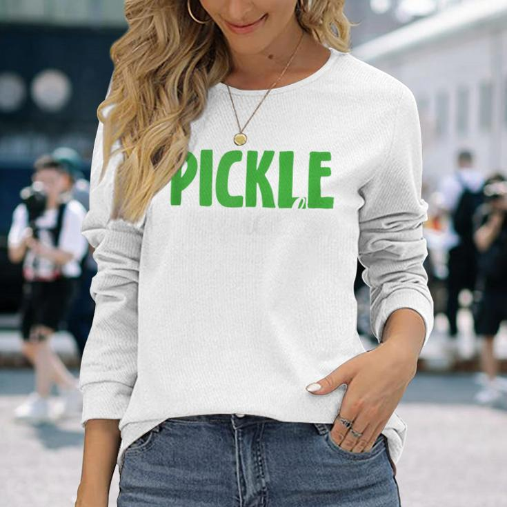 Pickle Squad Vegan Cucumber Lover Long Sleeve T-Shirt Gifts for Her