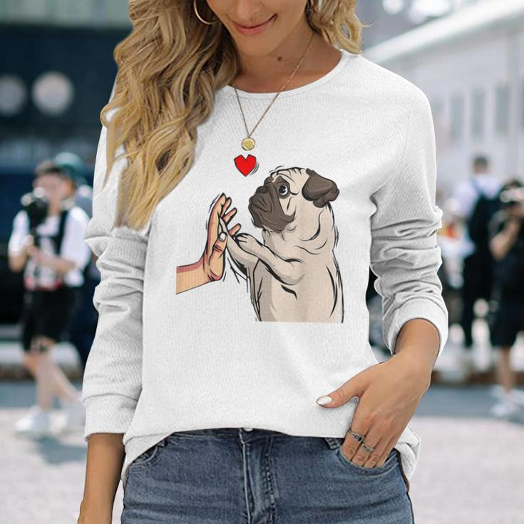 Pug Love Dog Holder Idea Langarmshirts Geschenke für Sie