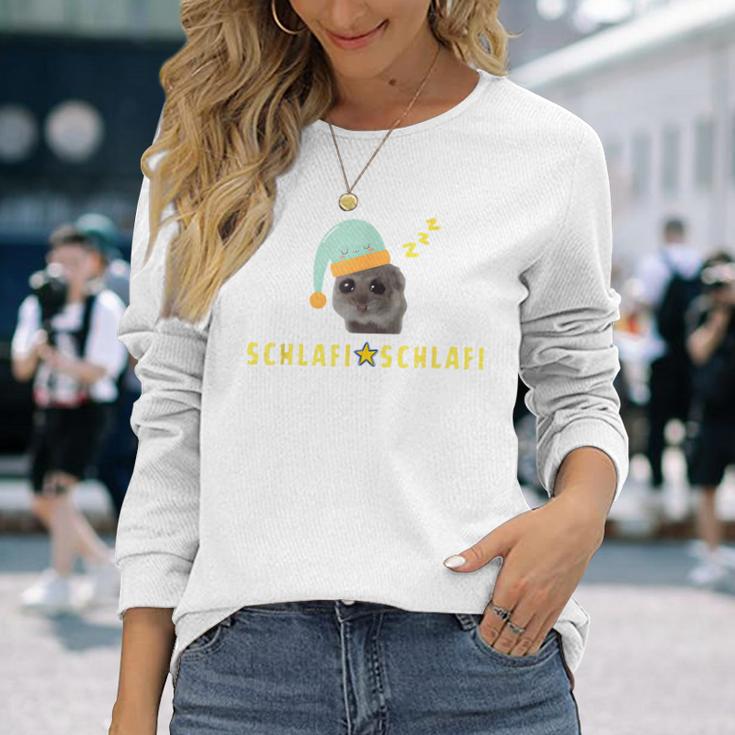 Sad Hamster Schlafen Schlafi Schlafi Langarmshirts Geschenke für Sie