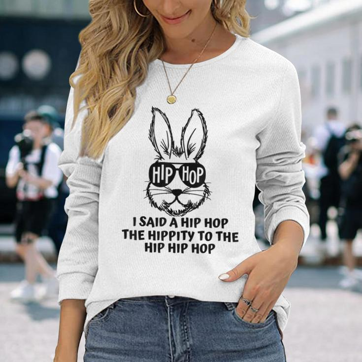 Sunglasses Bunny Hip Hop Hippity Easter & Boys Long Sleeve T-Shirt Gifts for Her