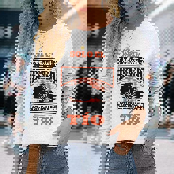 Tío En Prácticas Divertida Futuro Tío Anuncio Embarazadas Camiseta de manga larga Regalos para ella