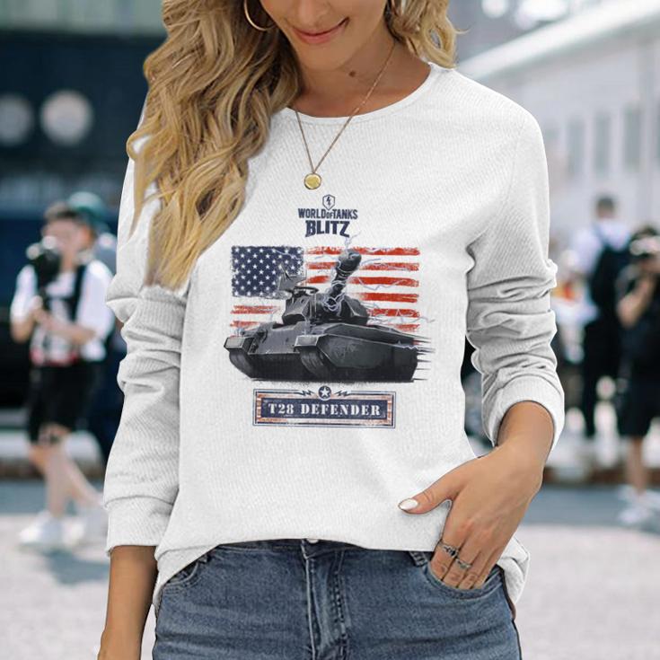 World Of Tanks Blitz T28 Defender Langarmshirts Geschenke für Sie