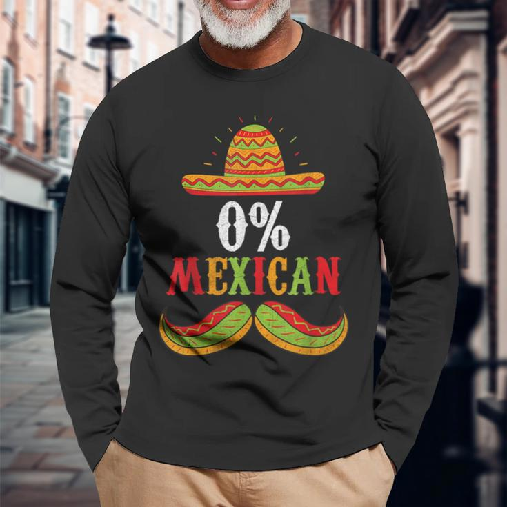 0 Mexican Cinco De Mayo Fiesta Sombrero Boys Men Long Sleeve T-Shirt Gifts for Old Men