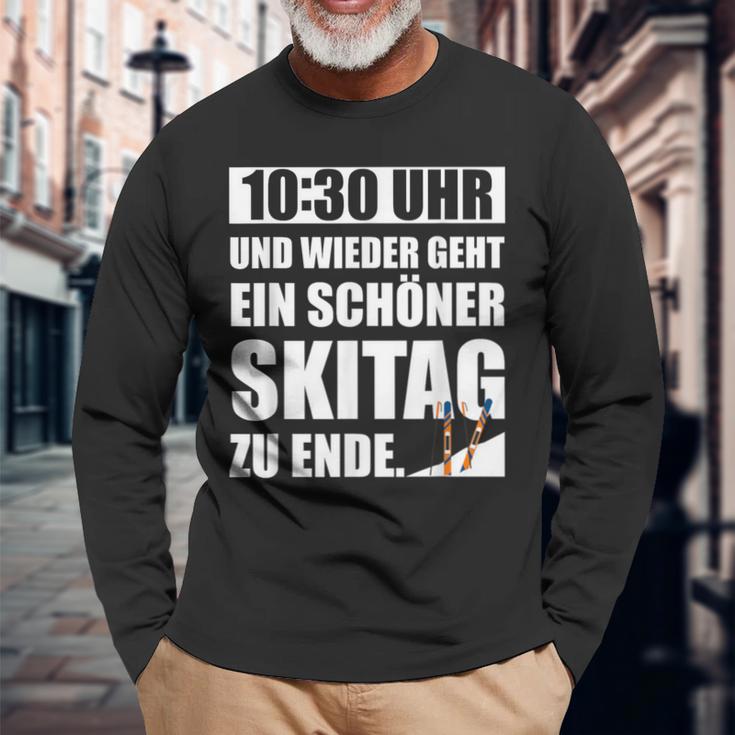 1030 Ahr Skiabenteuer Langarmshirts, Abschluss eines Schönen Skitags Geschenke für alte Männer