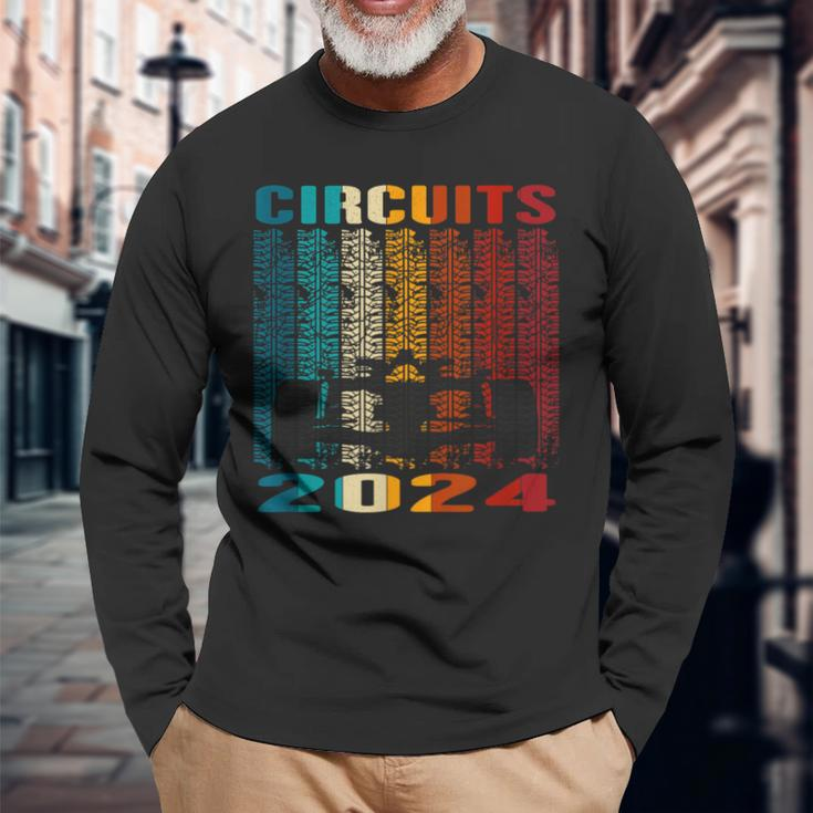 2024 Schedule Formula Racing Formula Car Retro Vintage Long Sleeve T-Shirt Gifts for Old Men