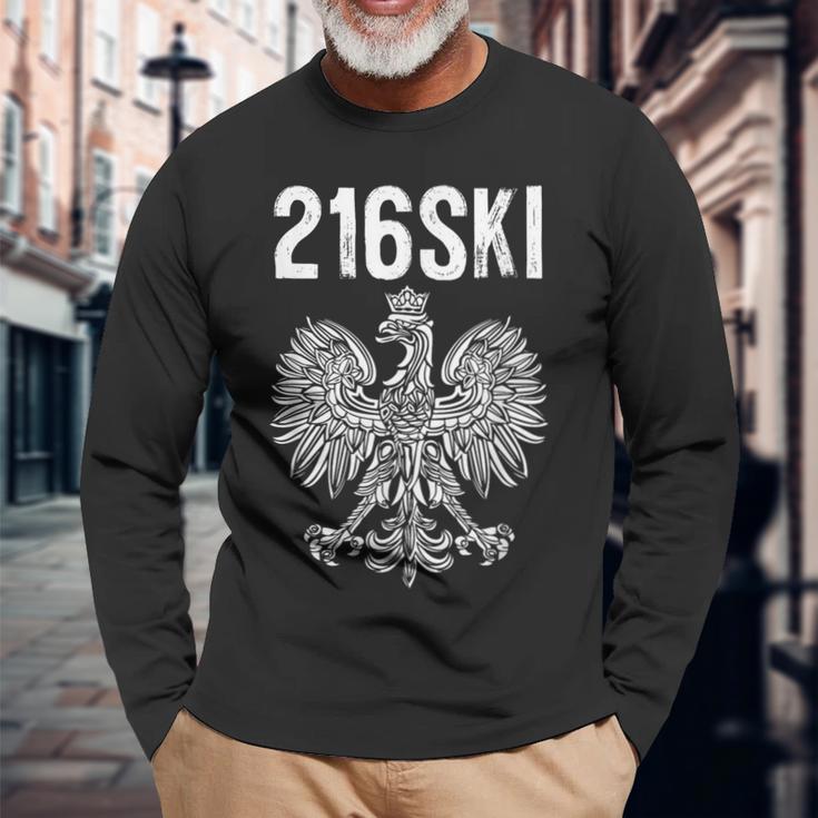 216Ski Cleveland Ohio Polish Pride Long Sleeve T-Shirt Gifts for Old Men