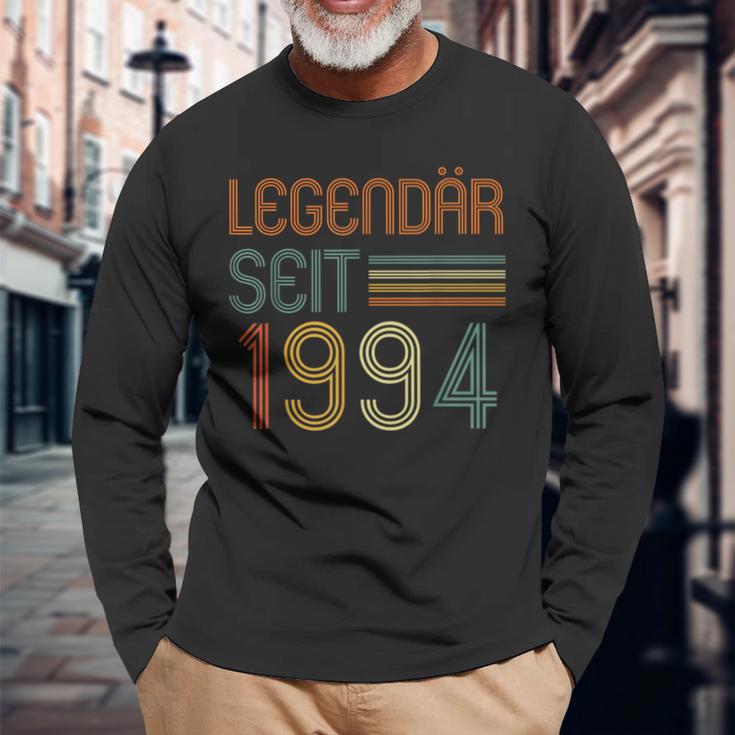 27 Geburtstag Legendär Seit 1994 Geschenk Vintage Retro Langarmshirts Geschenke für alte Männer