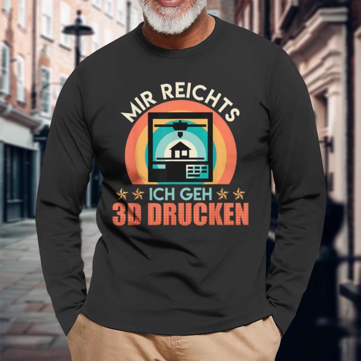 3D Printer Mir Reichts Ich Geh 3D Print Fan Langarmshirts Geschenke für alte Männer