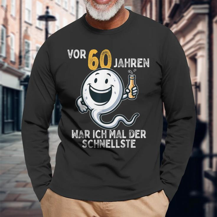60 Geburtstag Mann Frau 60 Jahre 1964 Deko Lustig Geschen Langarmshirts Geschenke für alte Männer