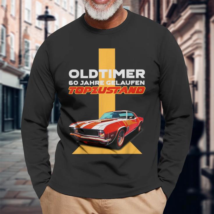 60 Geburtstag Mann Geschenk Papa Opa Oldtimer 60 Jahre Langarmshirts Geschenke für alte Männer