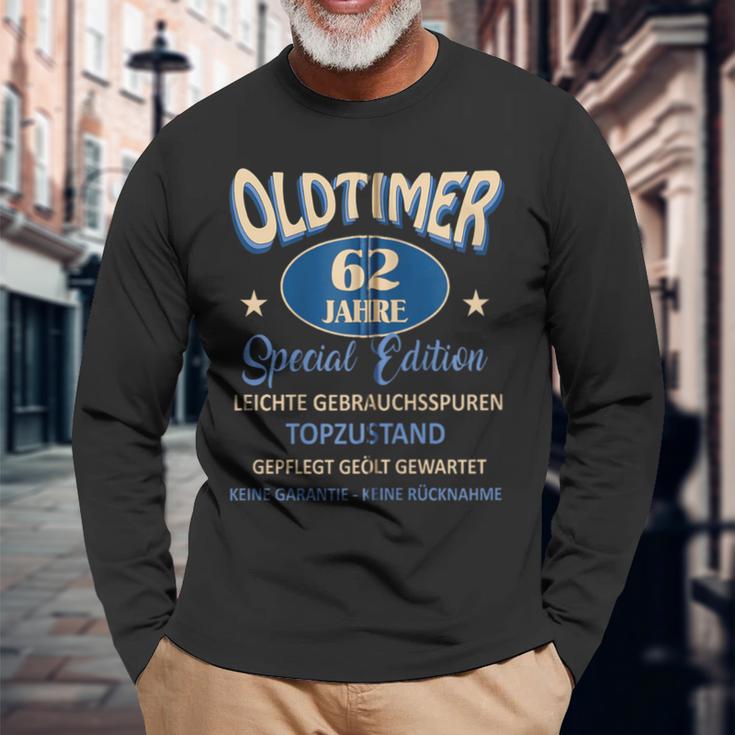 62 Geburtstag Mann Geschenk Papa Opa Oldtimer 62 Jahre Kapuzenjacke Langarmshirts Geschenke für alte Männer