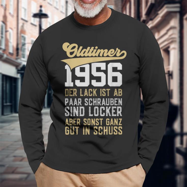 67 Jahre Oldtimer 1956 Der Lack Ist Ab Lustig 67 Geburtstag Langarmshirts Geschenke für alte Männer