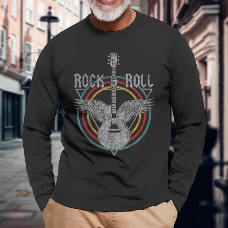 80'S Classic Rock Band Vintage Band Concert Long Sleeve T-Shirt Gifts for Old Men
