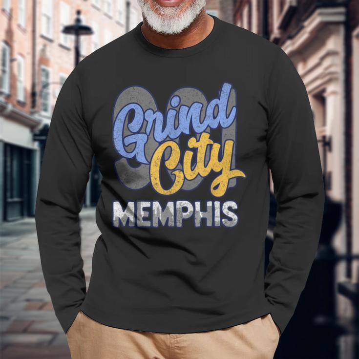 901 Grind City Memphis Long Sleeve T-Shirt Gifts for Old Men