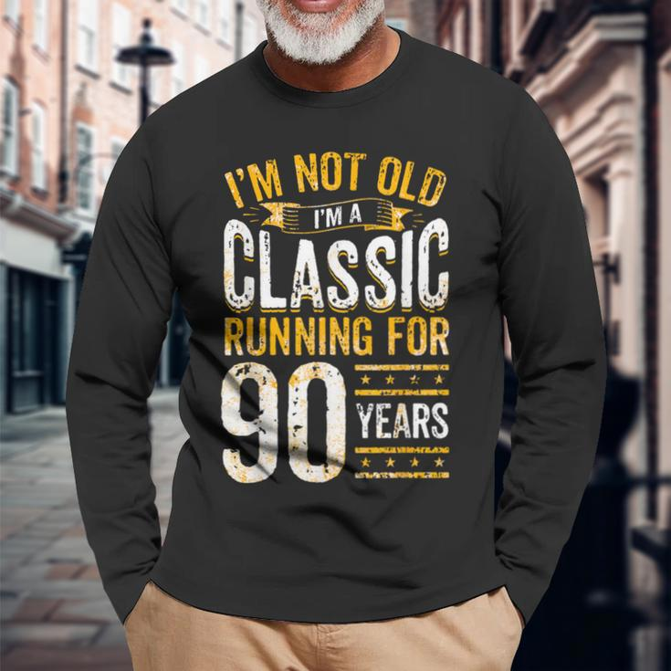 90Th Birthday I 90 Year Old Classic Long Sleeve T-Shirt Gifts for Old Men