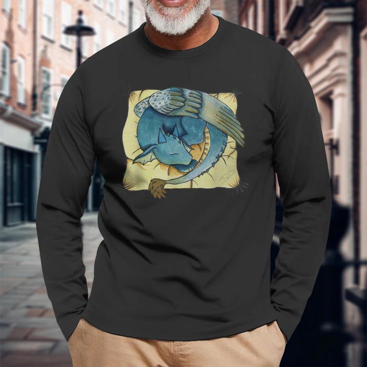 Abstrakte Kunst Fischen Themen Langarmshirts in Schwarz, Kreatives Angler Tee Geschenke für alte Männer