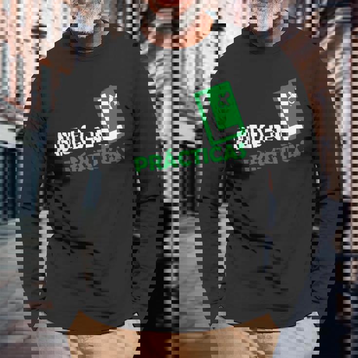 Abuelo En Prácticas Abuelos Primerizos Regalos Futuro Abuelo Camiseta Camiseta de manga larga Regalos para ancianos