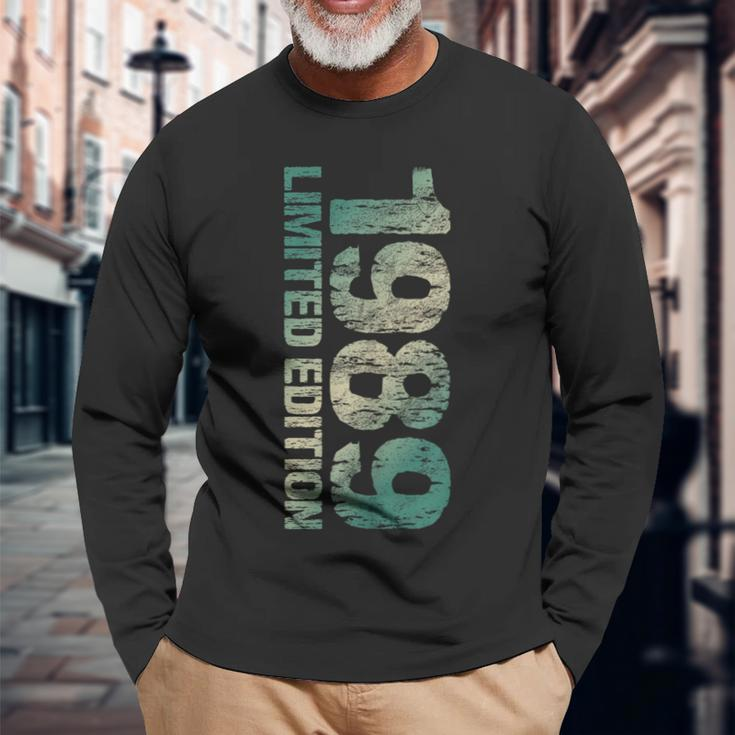 Age 35 Limited Edition 35Th Birthday 1989 Long Sleeve T-Shirt Gifts for Old Men