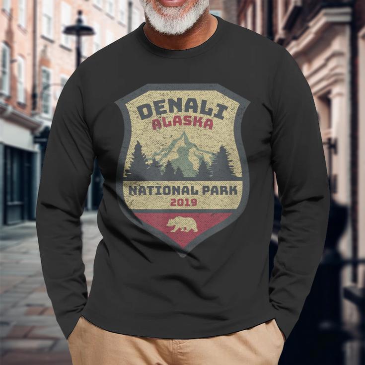 Alaska Denali Alaska Denali National Park Langarmshirts Geschenke für alte Männer