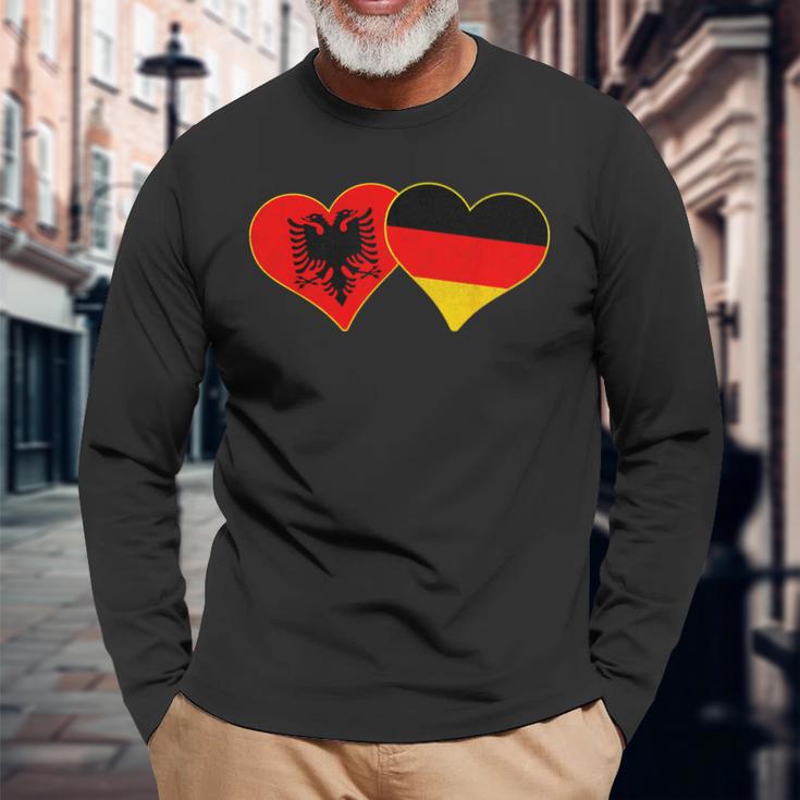 Albanien Shqipe Papa Umgangssprache National Tirana Balkan Langarmshirts Geschenke für alte Männer