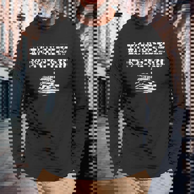 Alcatraz Jail Prisoner Inmate Prison Costume Fancy Dress Long Sleeve T-Shirt Gifts for Old Men