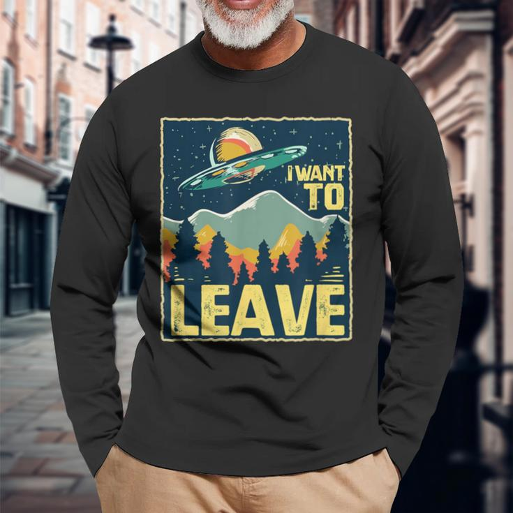 Alien & Ufo For An Alien Lover Langarmshirts Geschenke für alte Männer