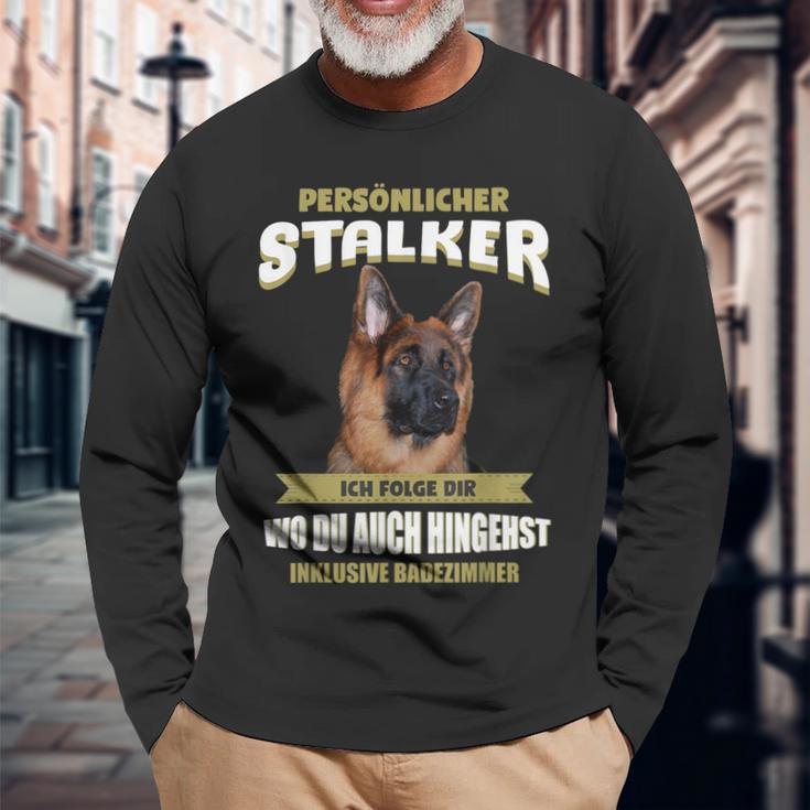 Altdeutscher Schäferhund Hund Old German Shepherd Langarmshirts Geschenke für alte Männer